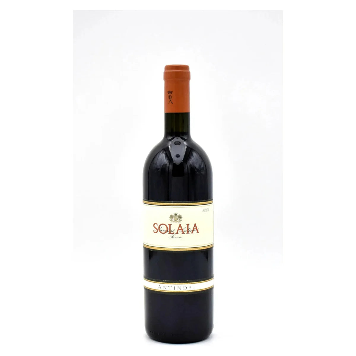 Bottle of 2003 Marchesi Antinori Solaia – Iconic Super Tuscan red blend from Tuscany, Italy