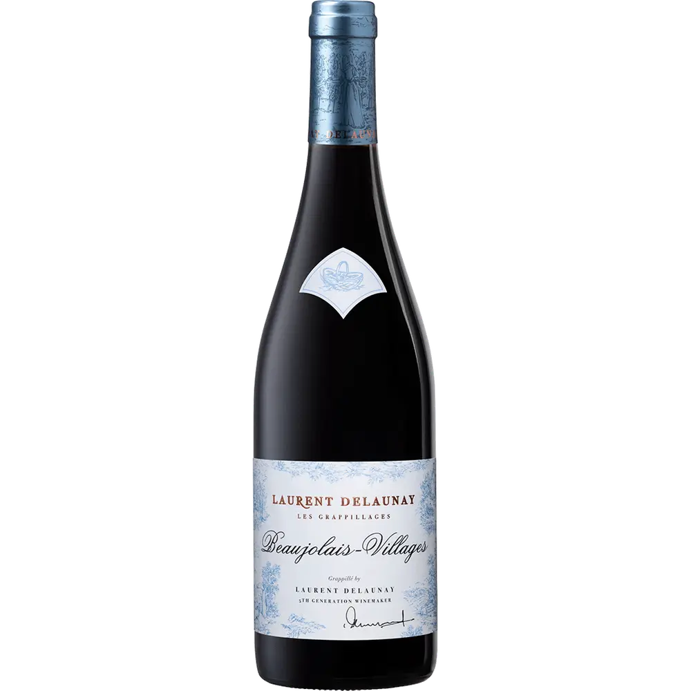 Laurent Delaunay Les Grappillages Beaujolais‑Villages Gamay 2023 bottle – Gamay from Beaujolais, France