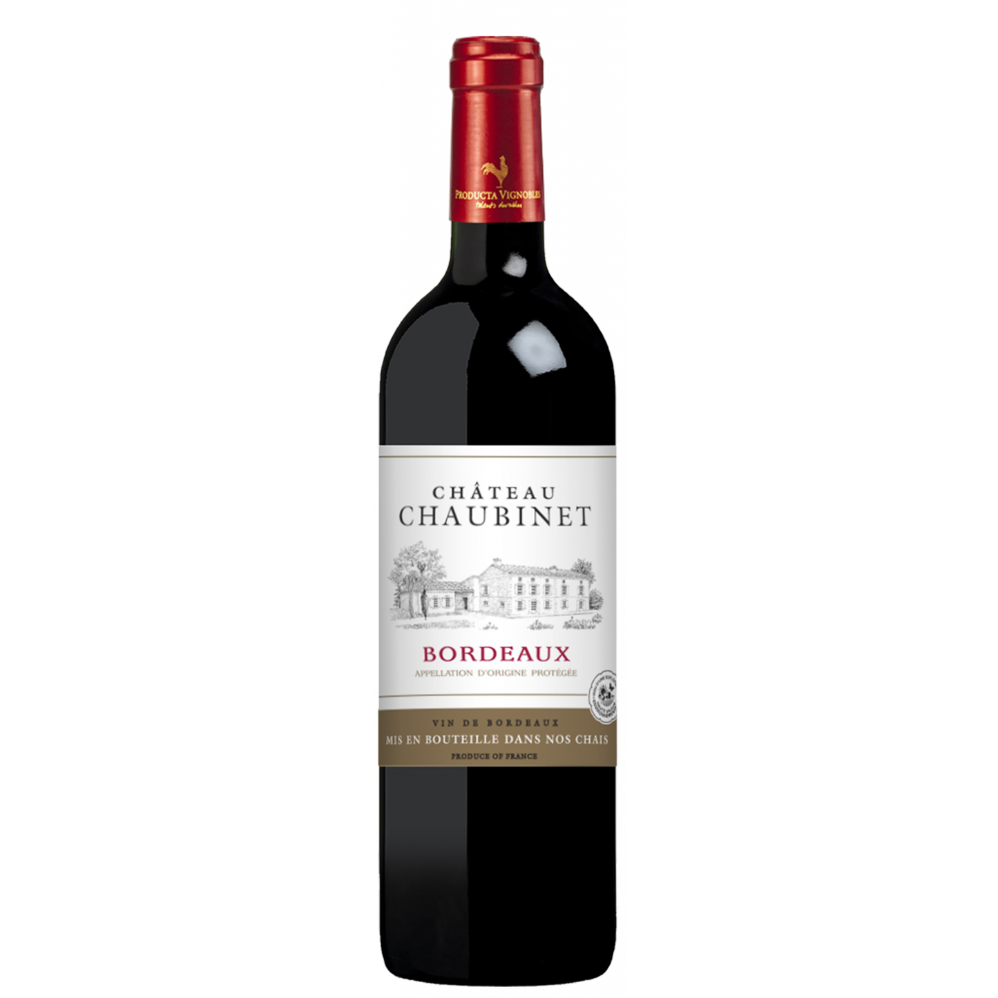 Château Chaubinet Bordeaux Rouge 2016 bottle from Espiet Bordeaux