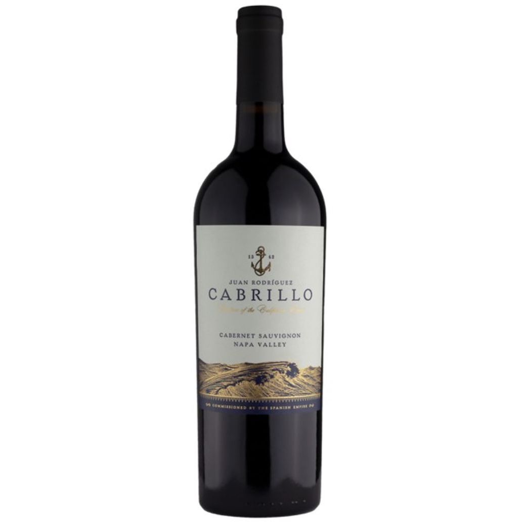 Bottle of PW Cabrillo Juan Rodríguez Cabernet Sauvignon 2021 from Napa Valley, California.