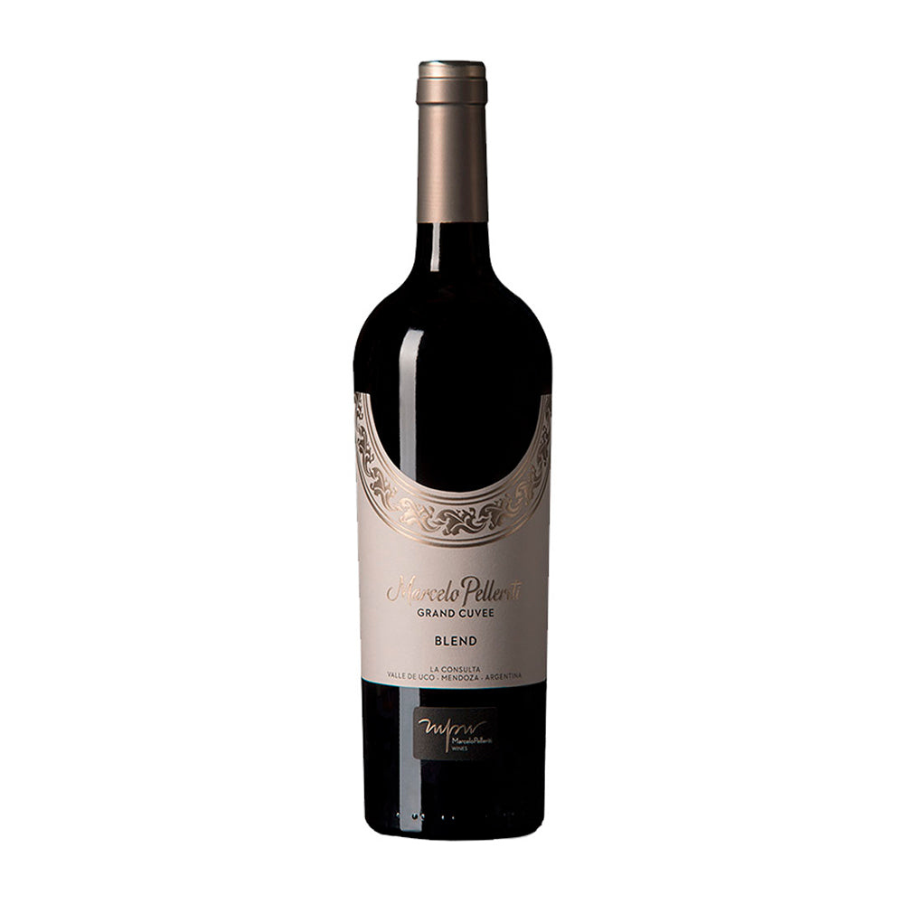 Bottle of Marcelo Pelleriti Grand Cuvée Blend 2019 red wine from Mendoza, Argentina
