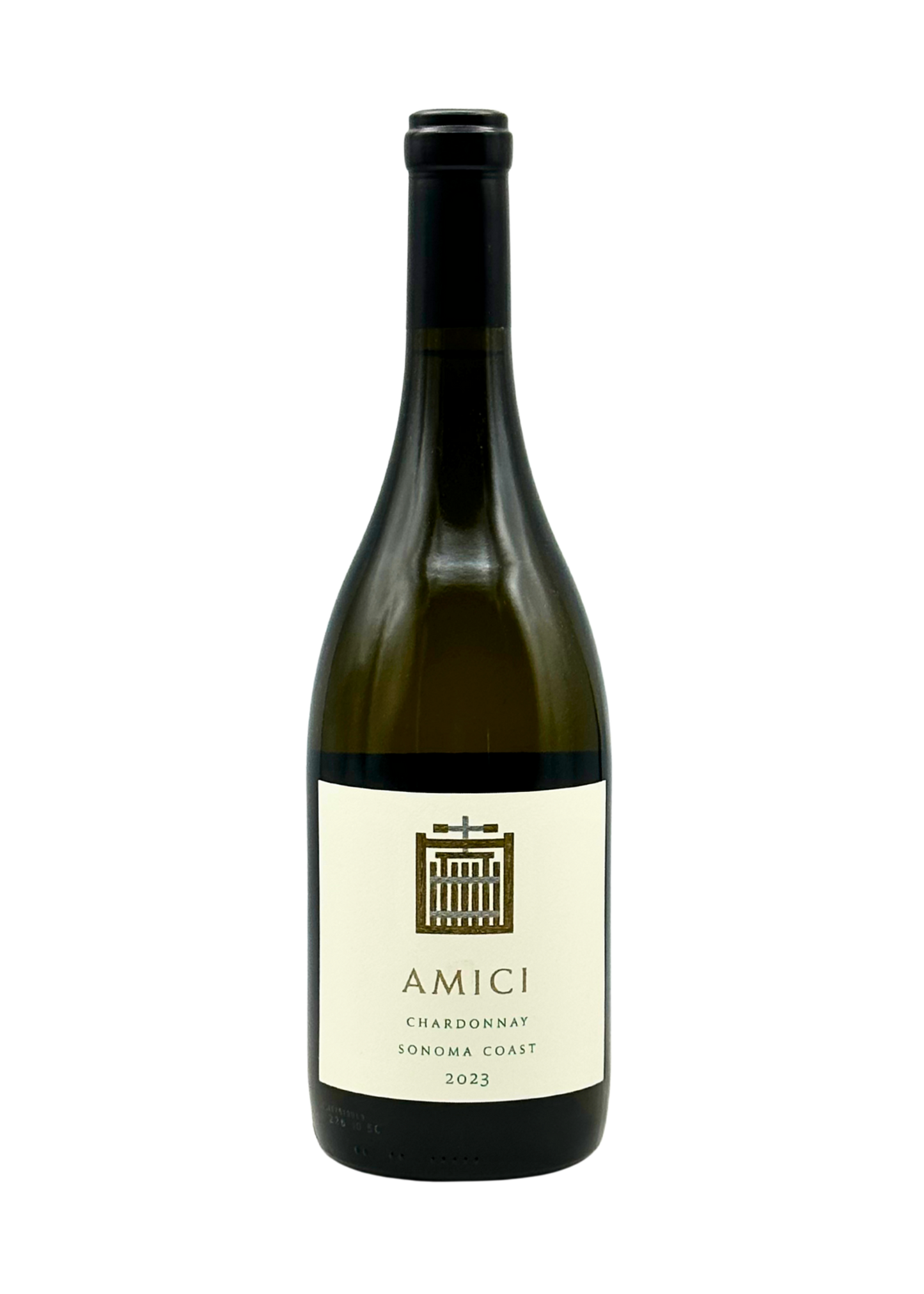 Bottle of Amici Chardonnay Sonoma Coast 2023 California white wine (750ml)