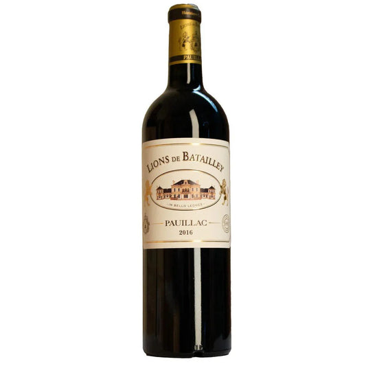 Bottle of Lions de Batailley 2017 – Pauillac second wine with refined Bordeaux backbone