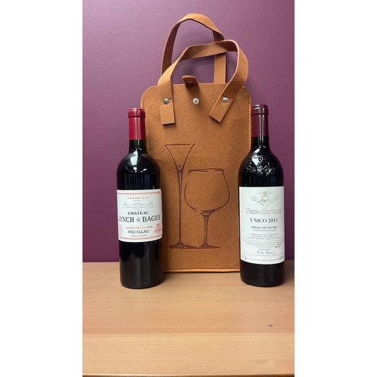 Rosy Brown Chateau Lynch-Bages & Vega Sicilia Único Exclusive Wine Gift Set Caná Wine Shop Wine