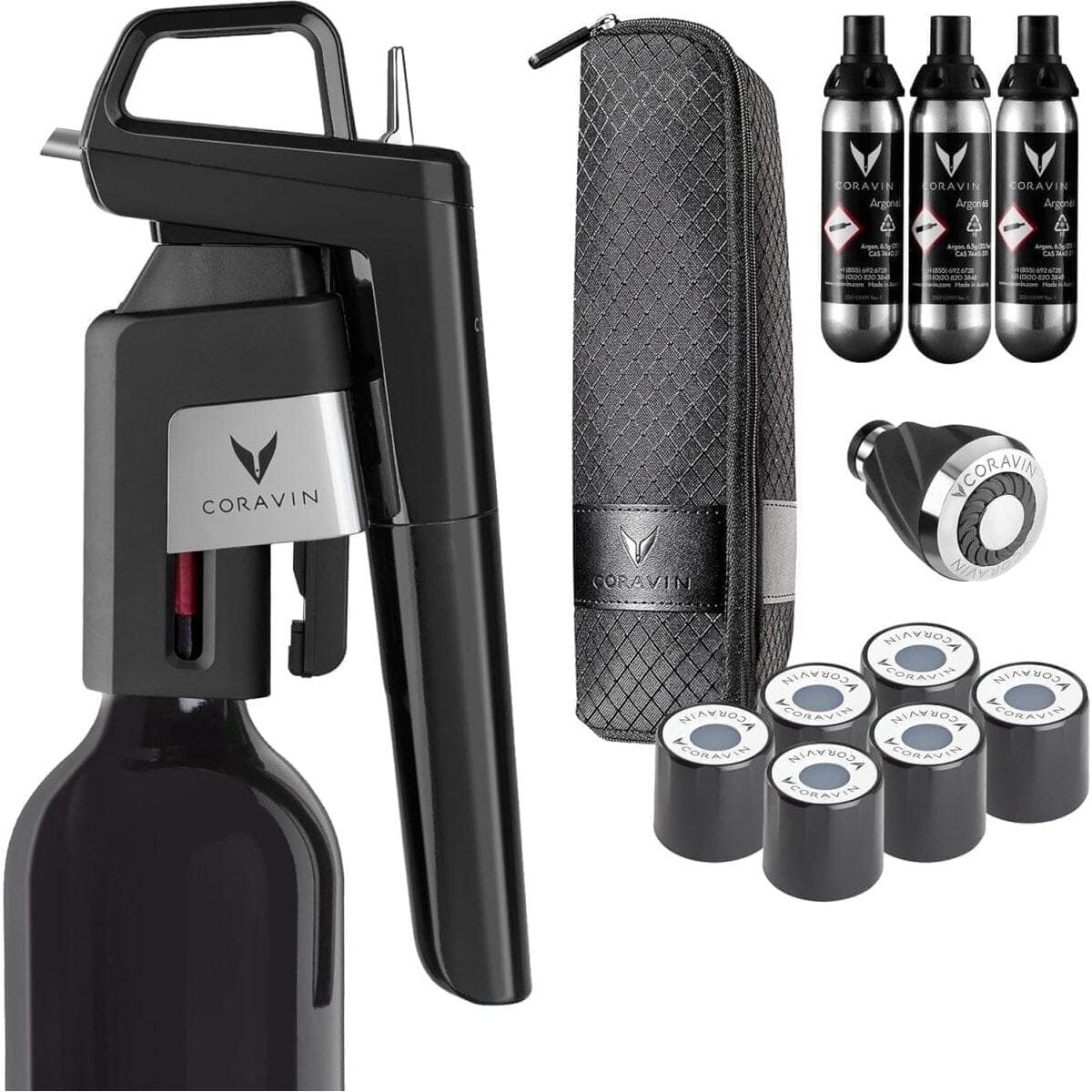 Dark Slate Gray Coravin Timeless Six Plus Wine Preservation System Caná Wine Shop Accessories