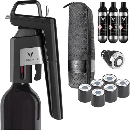 Dark Slate Gray Coravin Timeless Six Plus Wine Preservation System Caná Wine Shop Accessories
