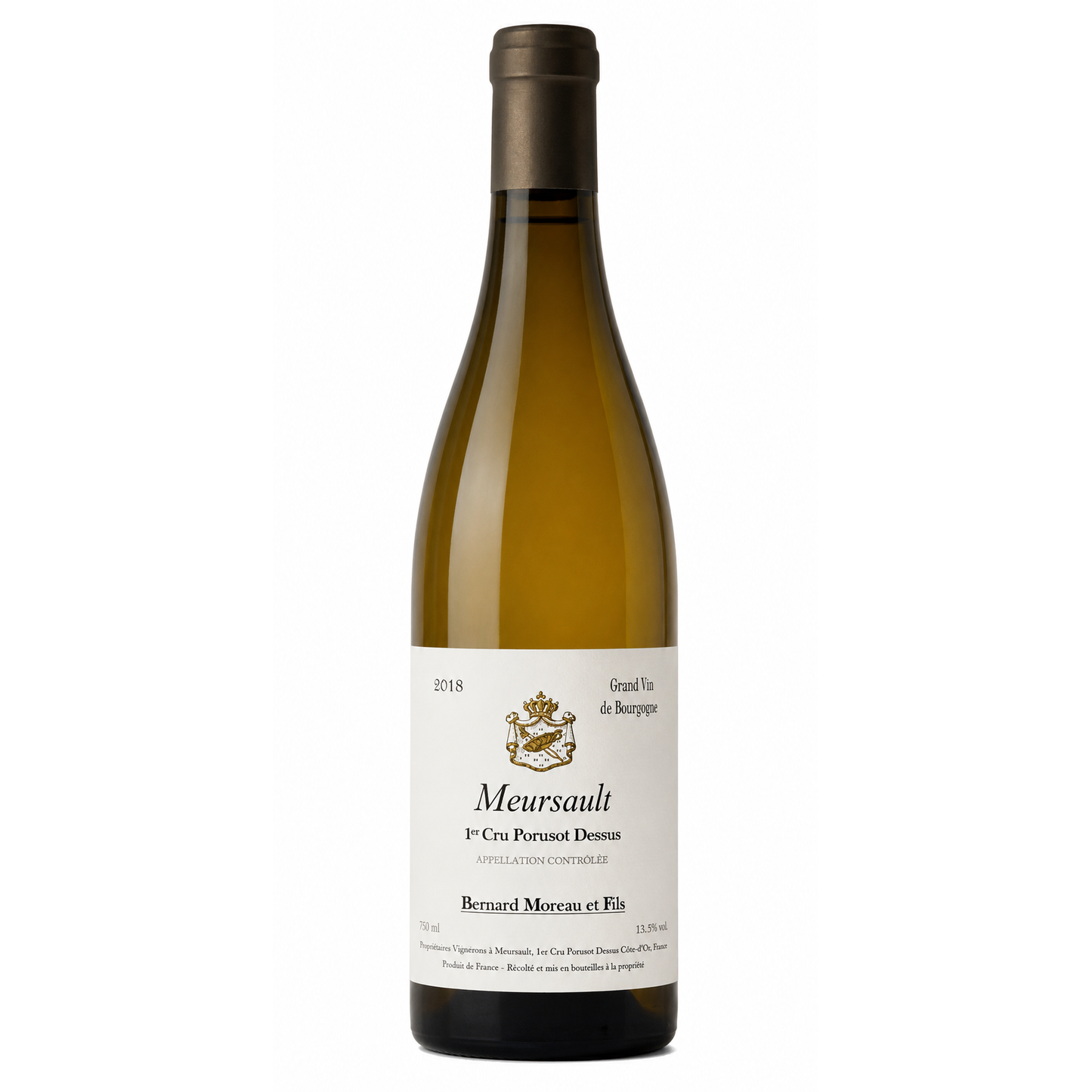 Domaine Bernard Moreau et Fils – Meursault Premier Cru Poruzots Dessus 2018 – Burgundy France