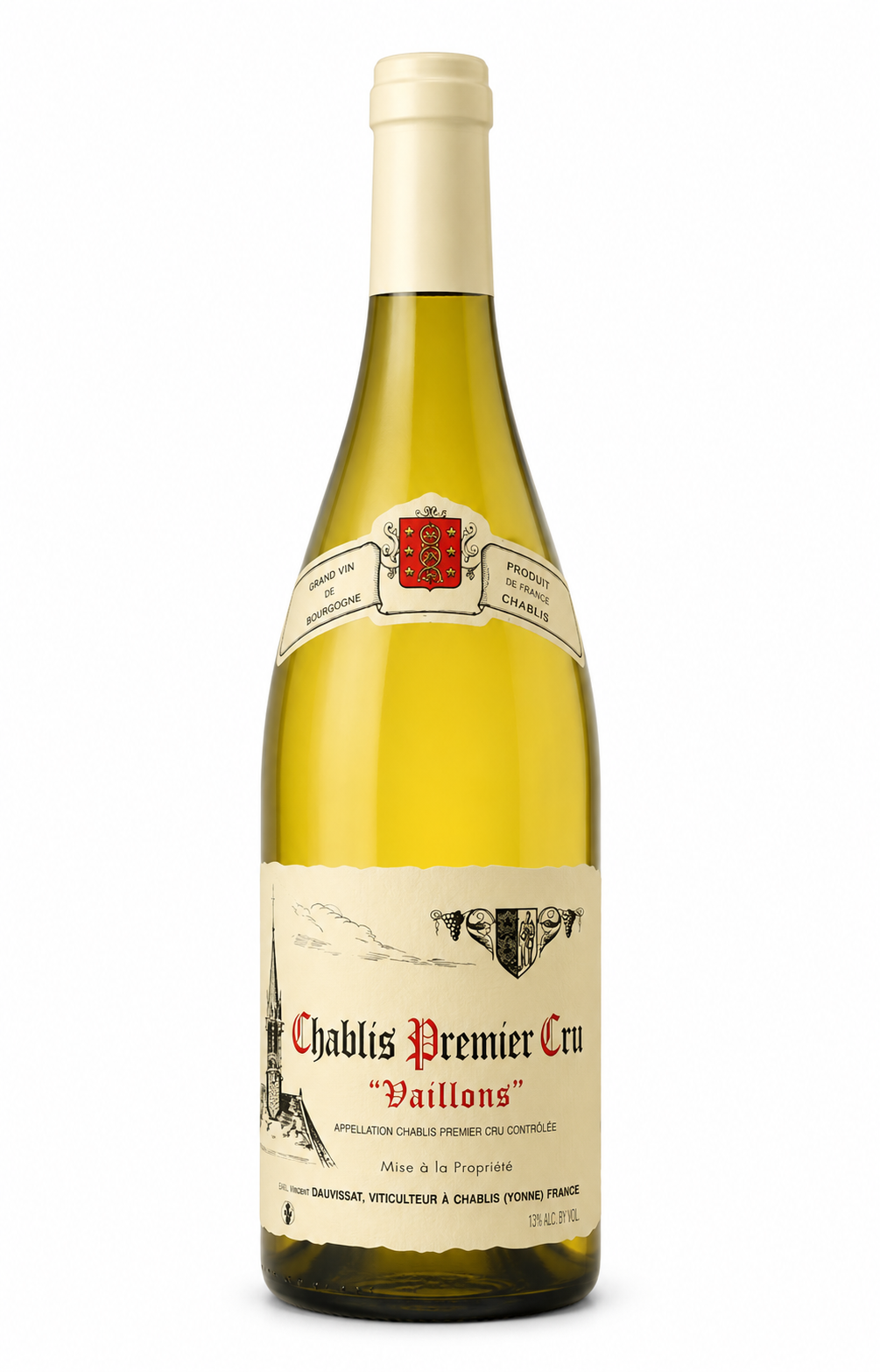 Domaine Vincent Dauvissat – Chablis Premier Cru Vaillons – Burgundy France (bottle image)