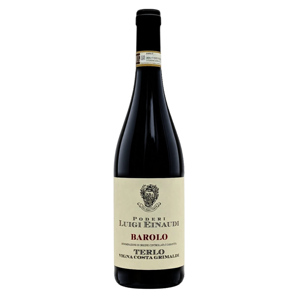 Poderi Luigi Einaudi – Barolo Terlo Vigna Costa Grimaldi 2006 – Piedmont Italy — representative bottle, vintage not shown