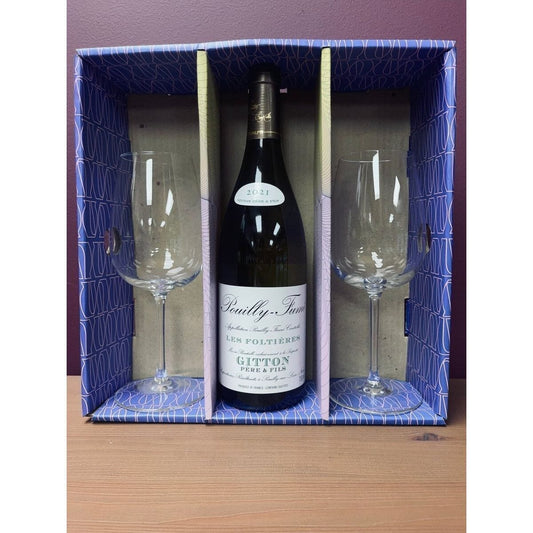 Dark Slate Gray Gitton Père et Fils Pouilly-Fumé 'Les Foltieres' Sauvignon Blanc 2021 Caná Wine Shop Wine