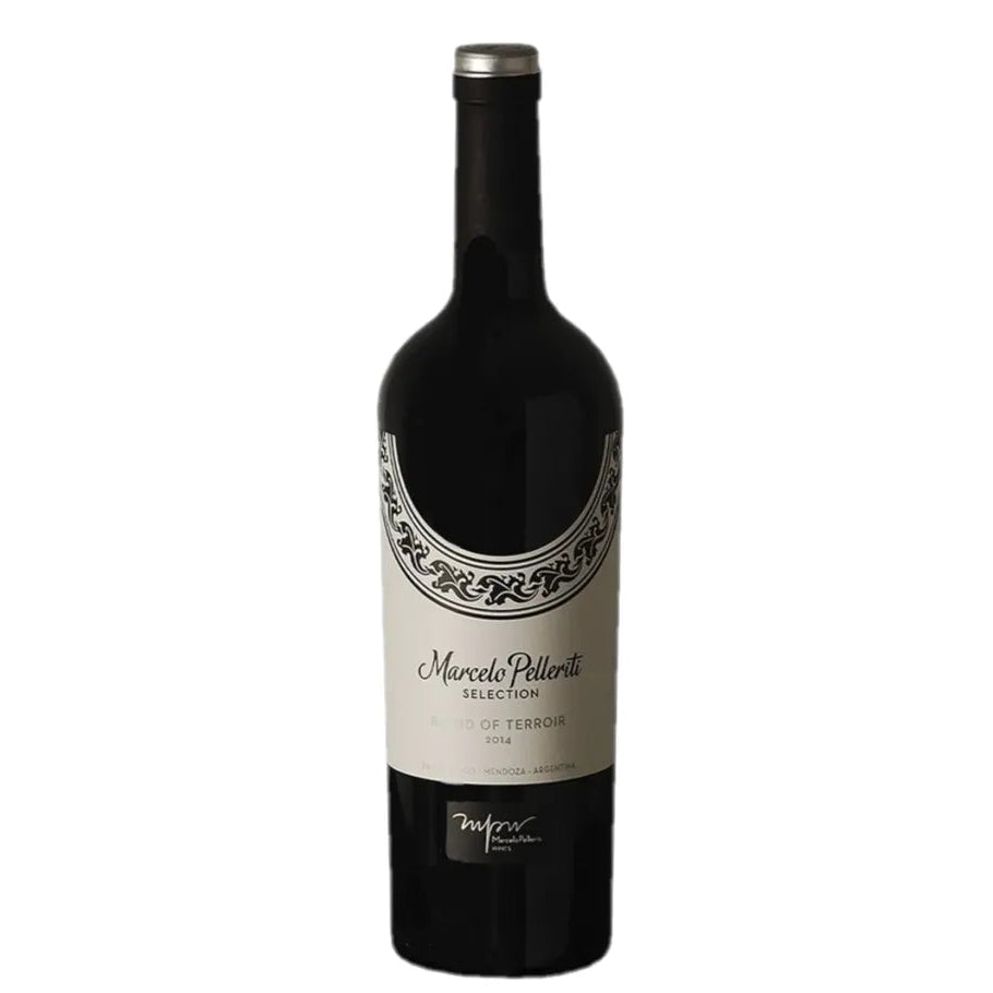 Bottle of Marcelo Pelleriti Blend of Terroir 2019 red wine from Mendoza, Argentina