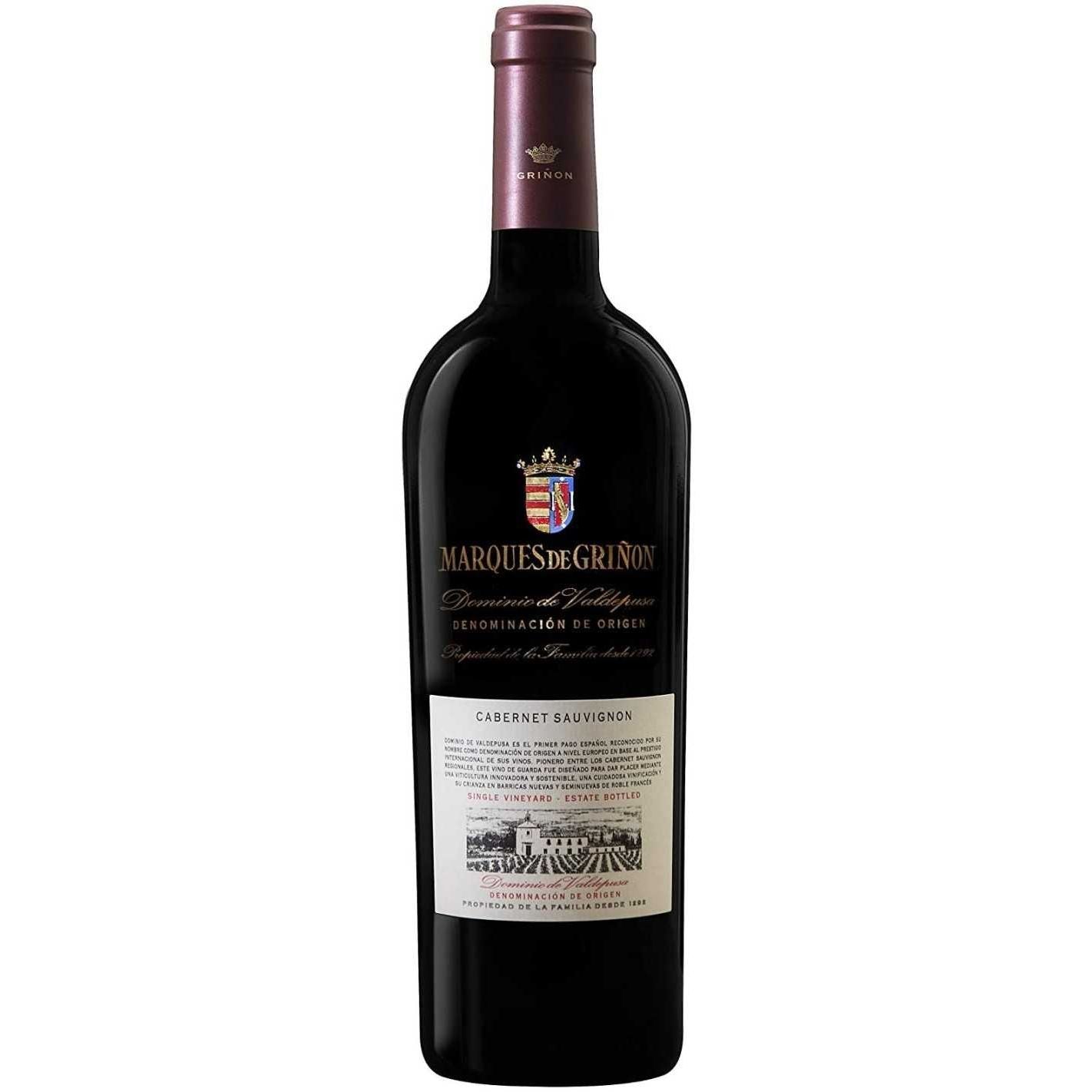 Bottle of Marqués de Griñón Cabernet Sauvignon 2022 from V.P. Dominio de Valdepusa (Spain)