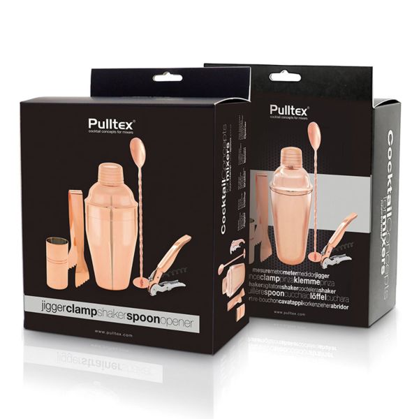 Pulltex 5-Piece Copper Cocktail Set