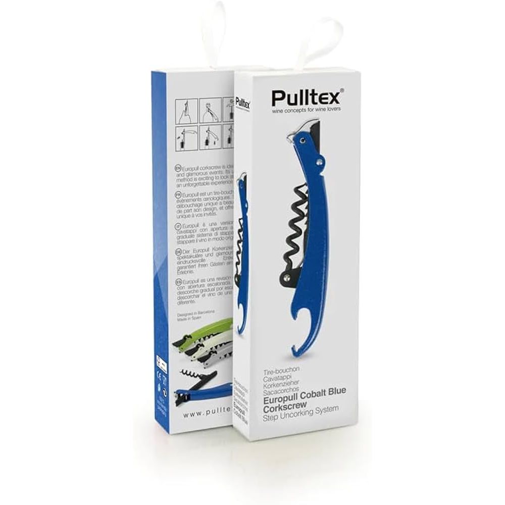 Pulltex Europull Corkscrew - Cobalt Blue