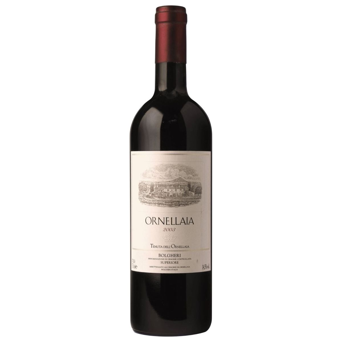 Tenuta dell’Ornellaia Bolgheri Superiore 2003 bottle – Tuscany