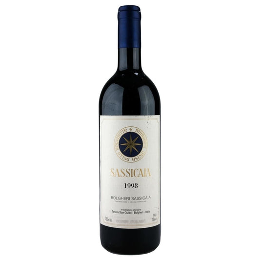 Tenuta San Guido Sassicaia 1999 bottle – aged Super‑Tuscan from Bolgheri, Italy