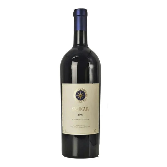 Bottle of Tenuta San Guido Sassicaia 2006 – iconic aged Super‑Tuscan, Bolgheri, Italy