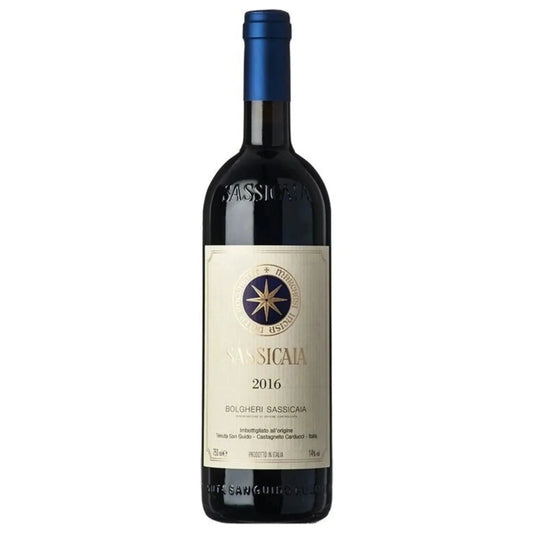Tenuta San Guido Sassicaia 2016 bottle – Bolgheri Cabernet blend