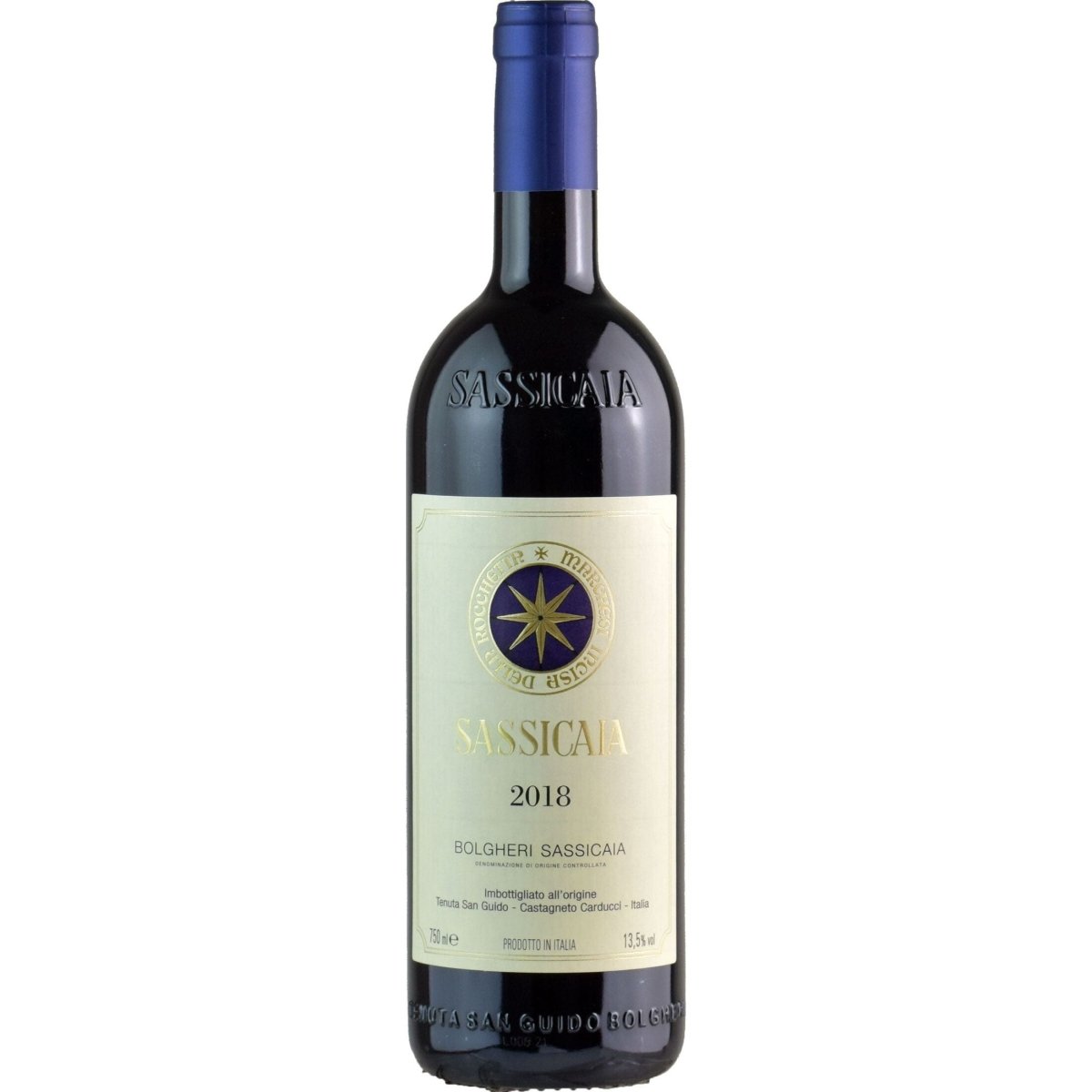 Tenuta San Guido Sassicaia 2018 bottle – Bolgheri, Tuscany