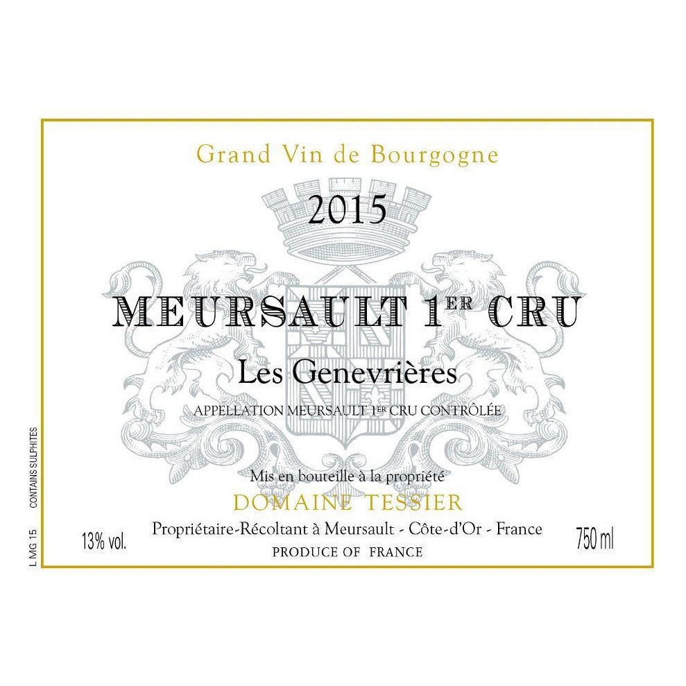 Domaine Arnaud Tessier – Meursault Premier Cru Les Genevrières 2020 – Burgundy France