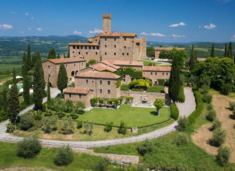 Castello di Poggio alle Mura at the Banfi estate in Montalcino