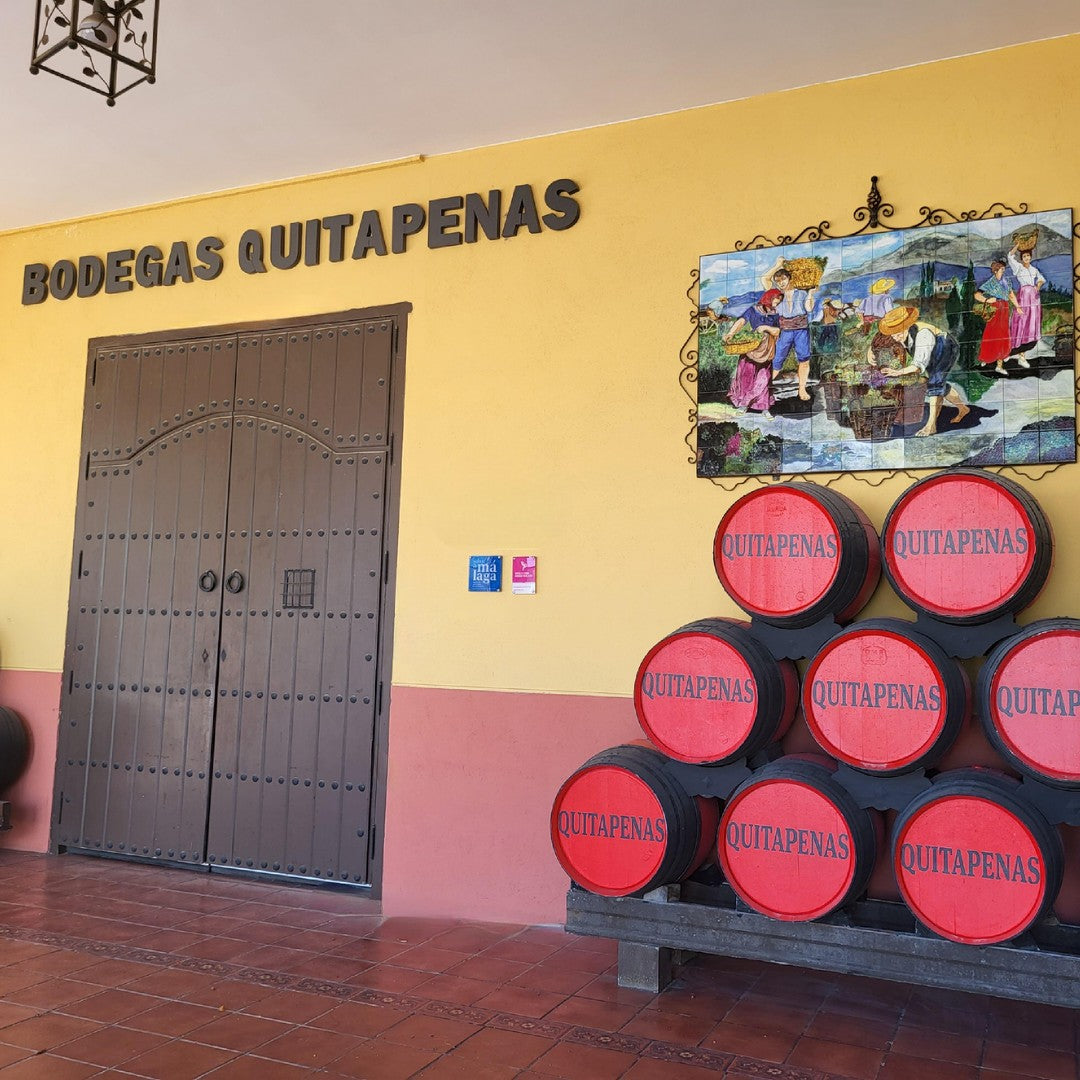 Bodegas Quitapenas winery entrance in Málaga, Spain