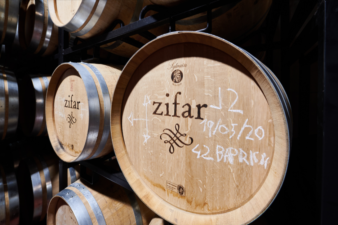 Oak barrels in the underground ageing cellar at Bodegas Zífar in Peñafiel, Ribera del Duero — image via Consejo Regulador Ribera del Duero