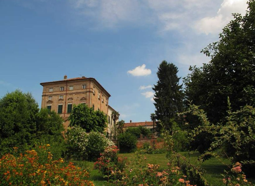 Castello di Verduno estate and gardens in Piedmont, Italy