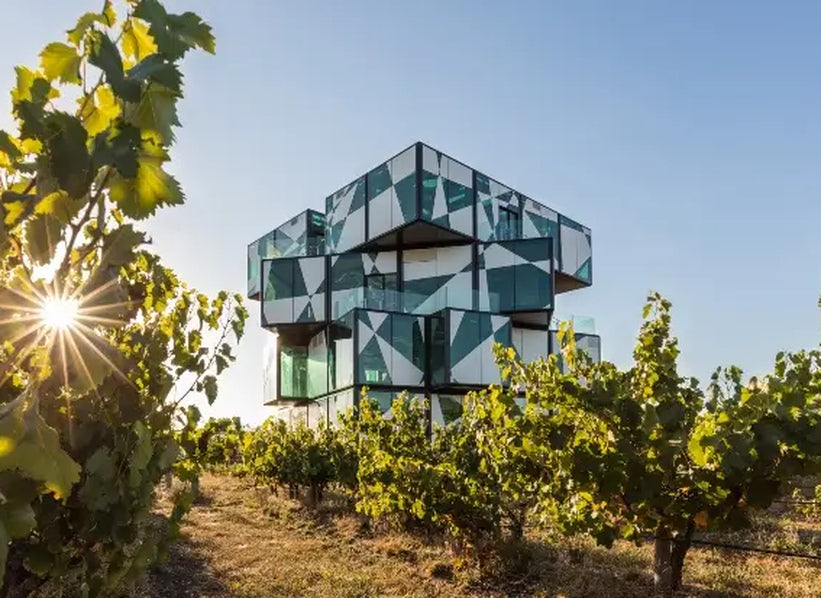d'Arenberg Cube and vineyards in McLaren Vale, Australia