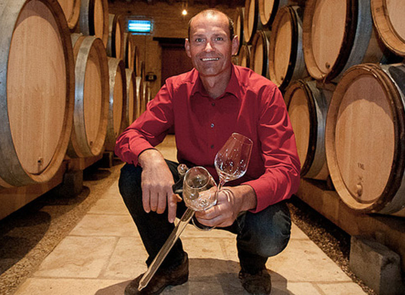 Domaine Jean-Philippe Fichet in the cellar in Meursault, Burgundy