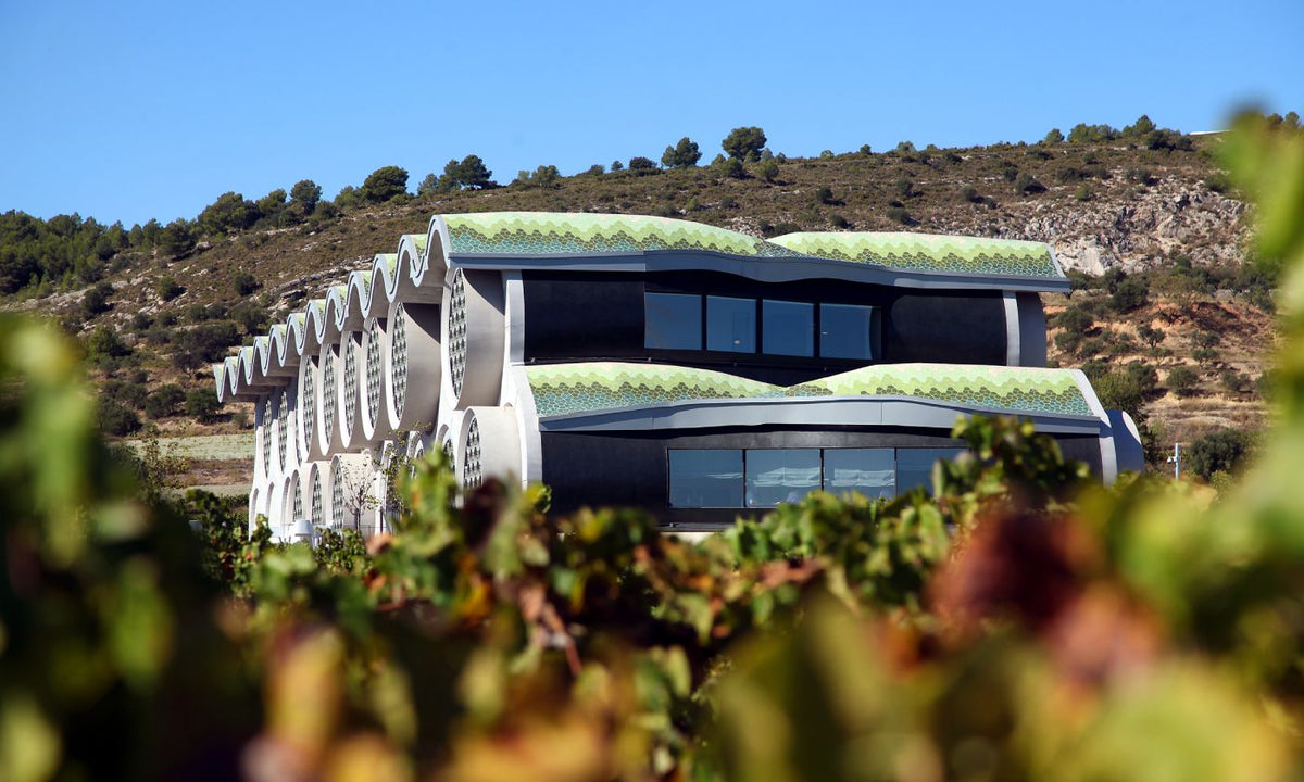 Mastinell winery surrounded by vineyards in Vilafranca del Penedès, Spain