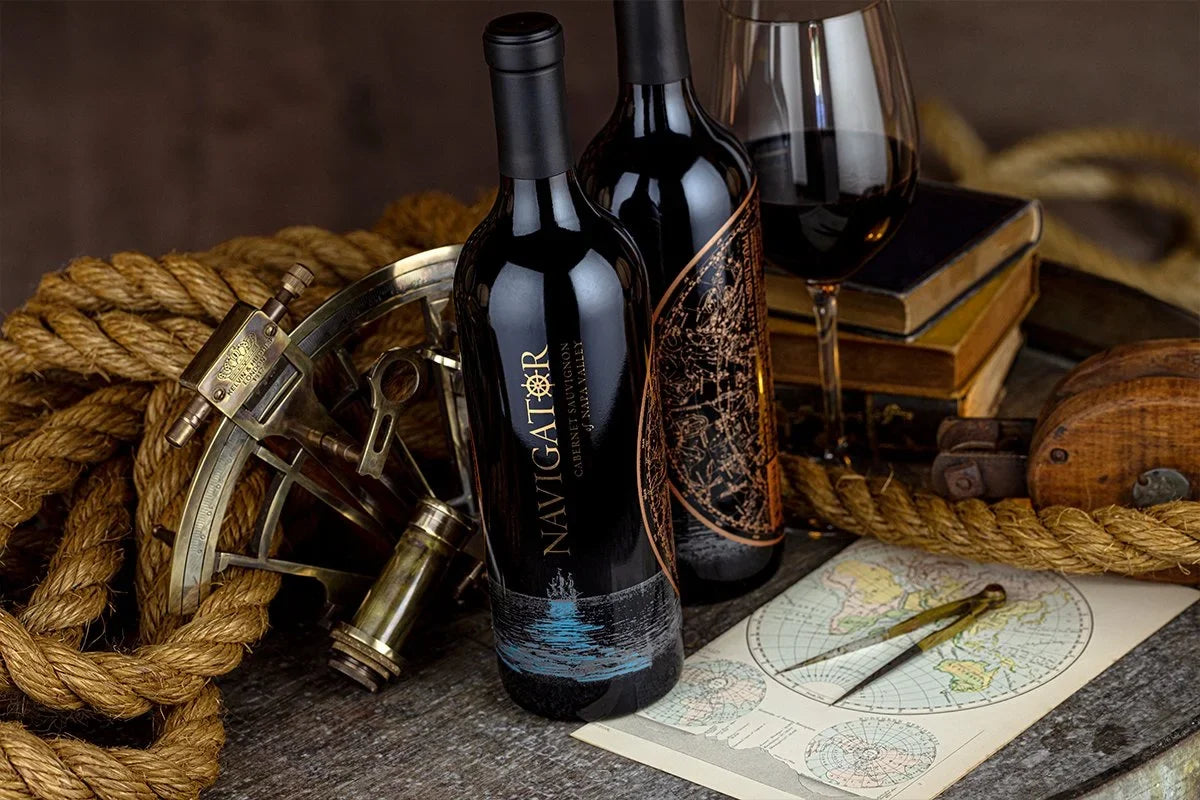 Navigator Wine Collection wines with nautical navigation objects