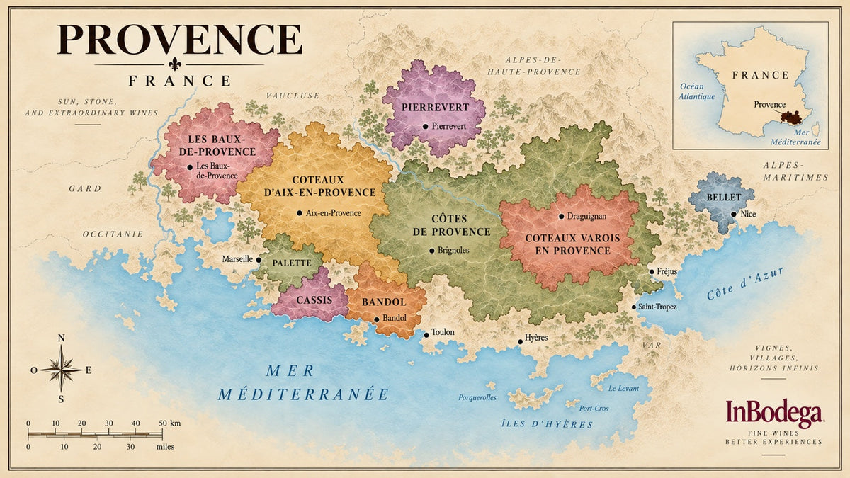 Provence France wine region map