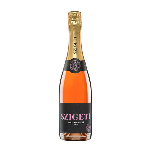 Szigeti Pinot Noir Rosé Brut 2018 bottle, Austrian sparkling rosé from Burgenland