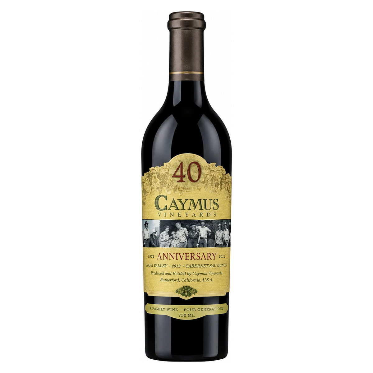 Caymus Vineyards – Cabernet Sauvignon 40th Anniversary 2012 – Napa Valley USA