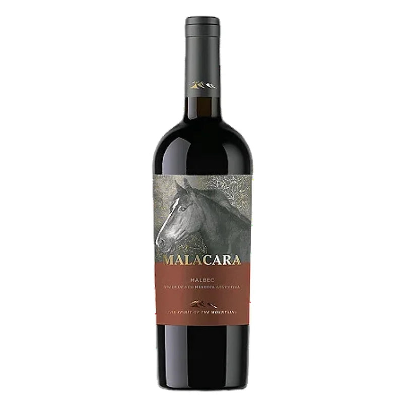 Malacara Merlot 2021 bottle from Maipú, Mendoza, Argentina