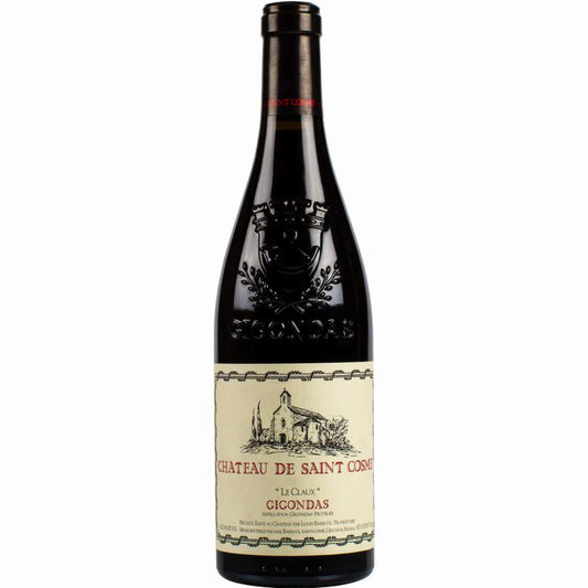 Château de Saint Cosme Gigondas Le Claux 2021 bottle, Gigondas southern Rhône red