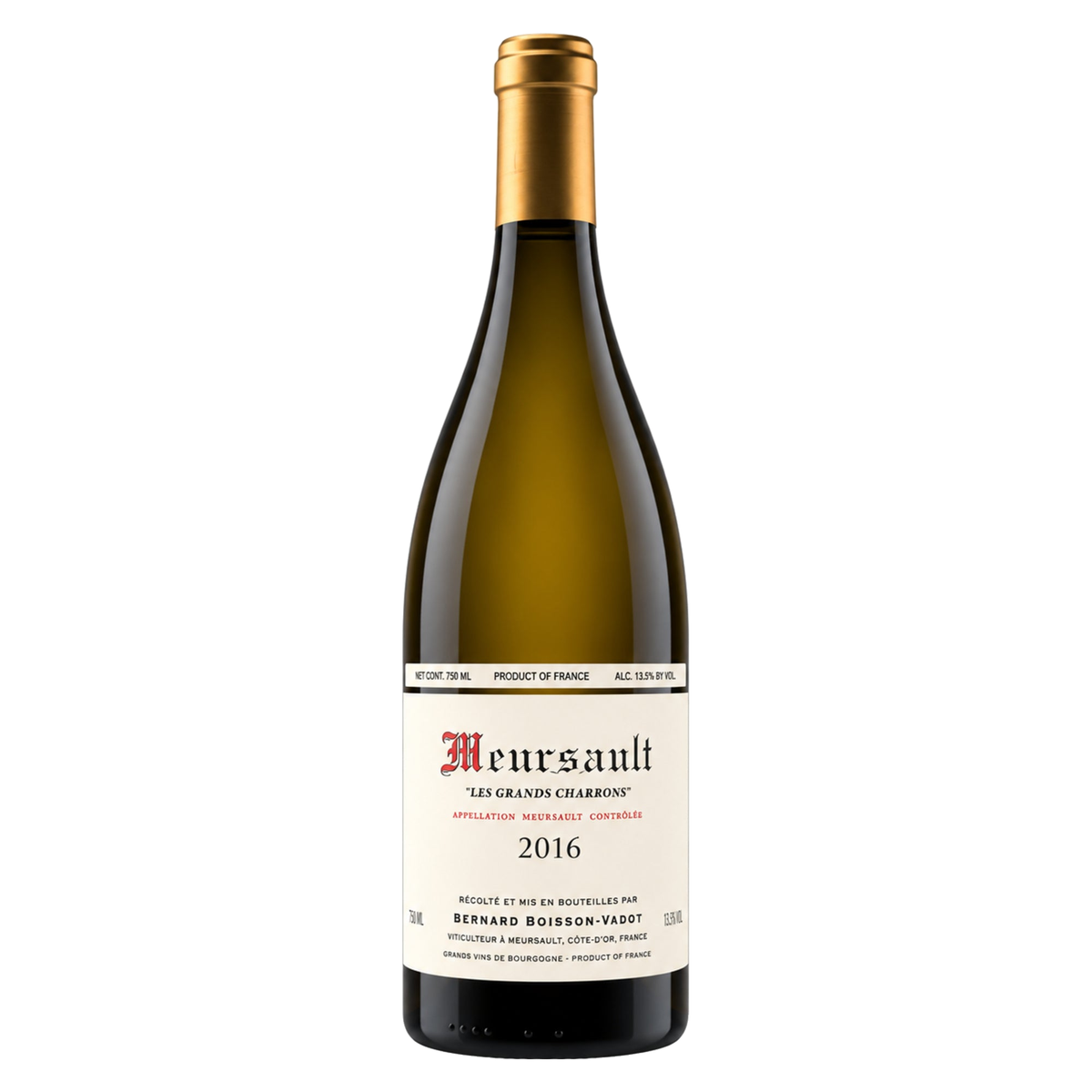 Domaine Bernard Boisson-Vadot – Meursault Les Grands Charrons 2016 – Burgundy France