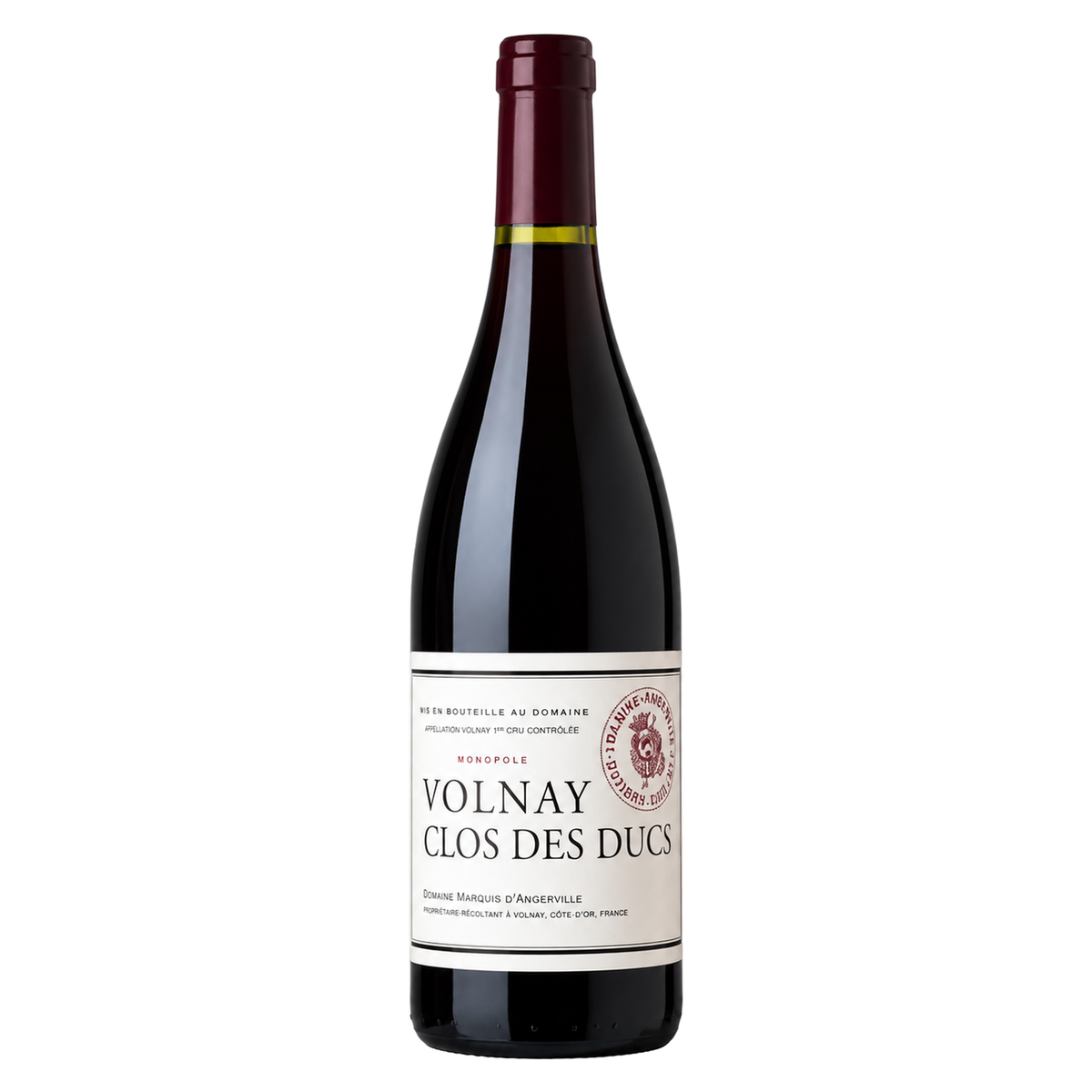 Domaine Marquis d'Angerville – Volnay Premier Cru Clos des Ducs Monopole 2009 – Burgundy France