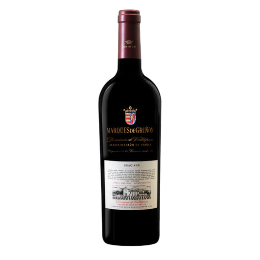 Bottle of Marqués de Griñón Graciano 2019 red wine from Dominio de Valdepusa (Vino de Pago), Spain