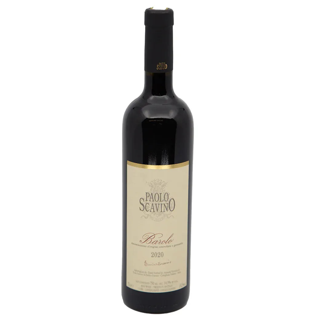 Paolo Scavino Barolo 2020 bottle, Nebbiolo from Barolo Langhe Italy