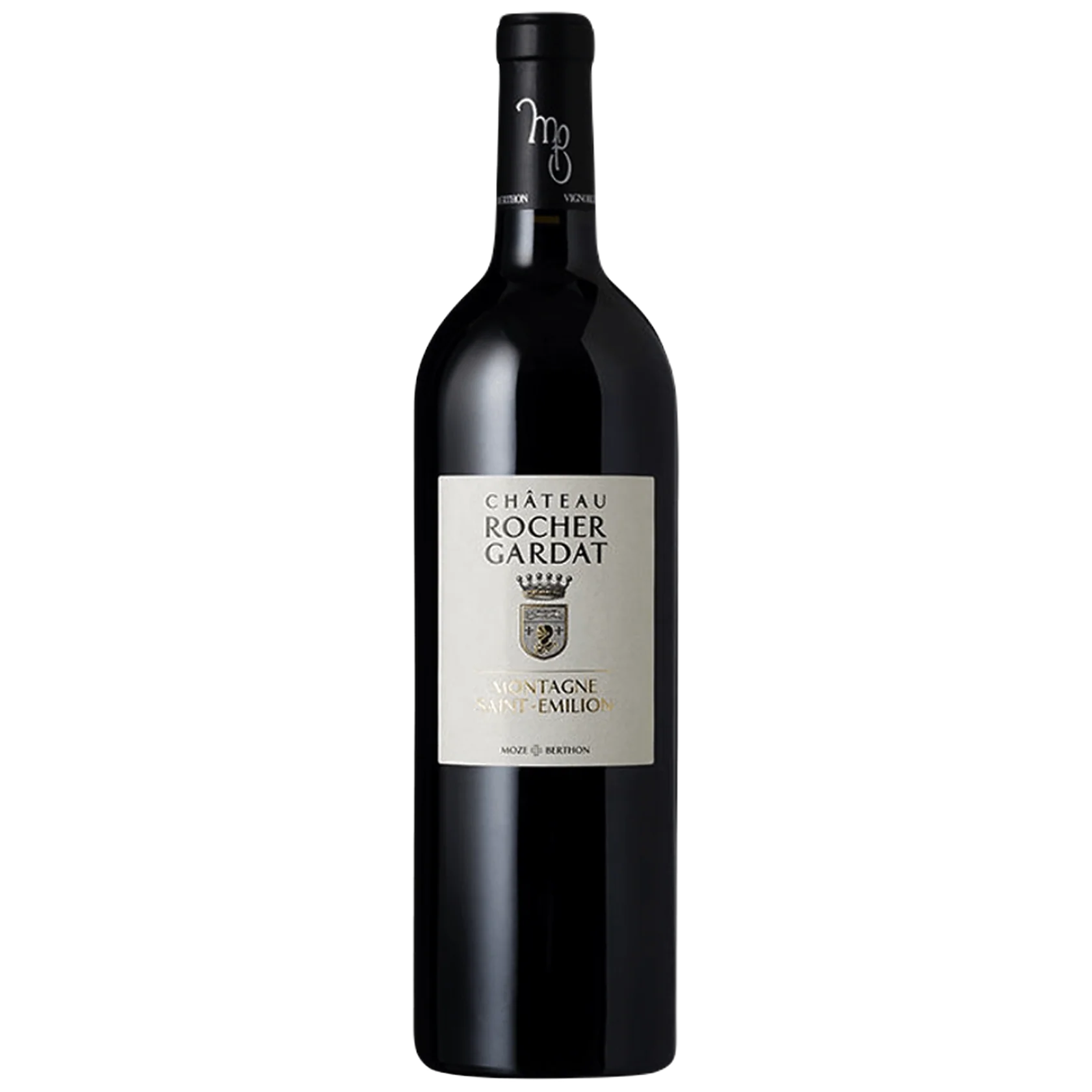 Château Rocher Gardat Montagne Saint-Émilion 2021 bottle, Bordeaux Right-Bank red wine