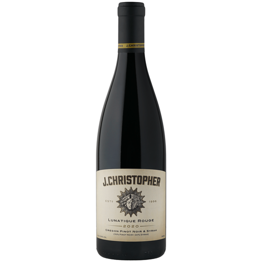 J. Christopher Lunatique Rouge 2020 bottle, Oregon red wine blend