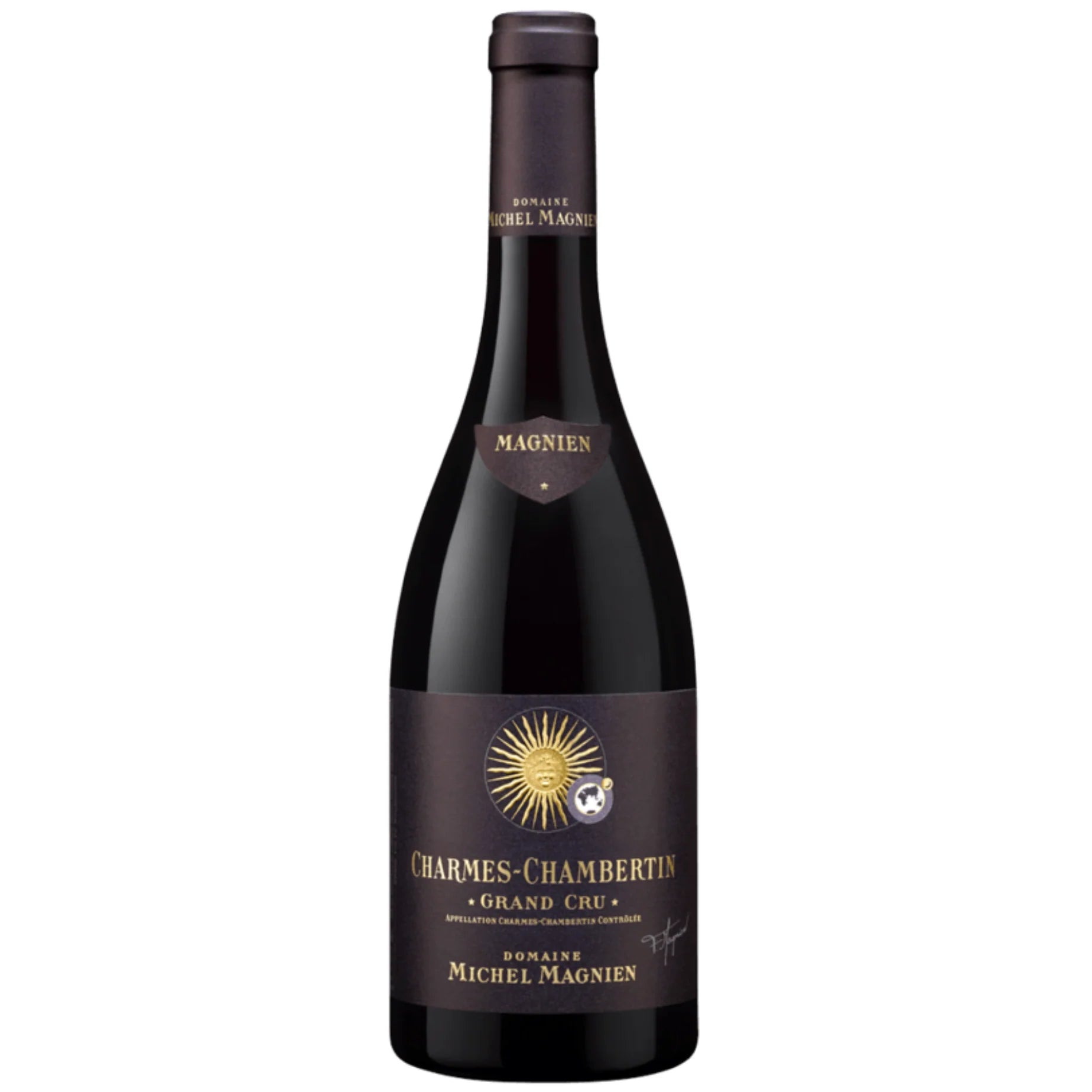 Michel Magnien Charmes-Chambertin Grand Cru 2021 bottle, old-vine Pinot Noir from Burgundy