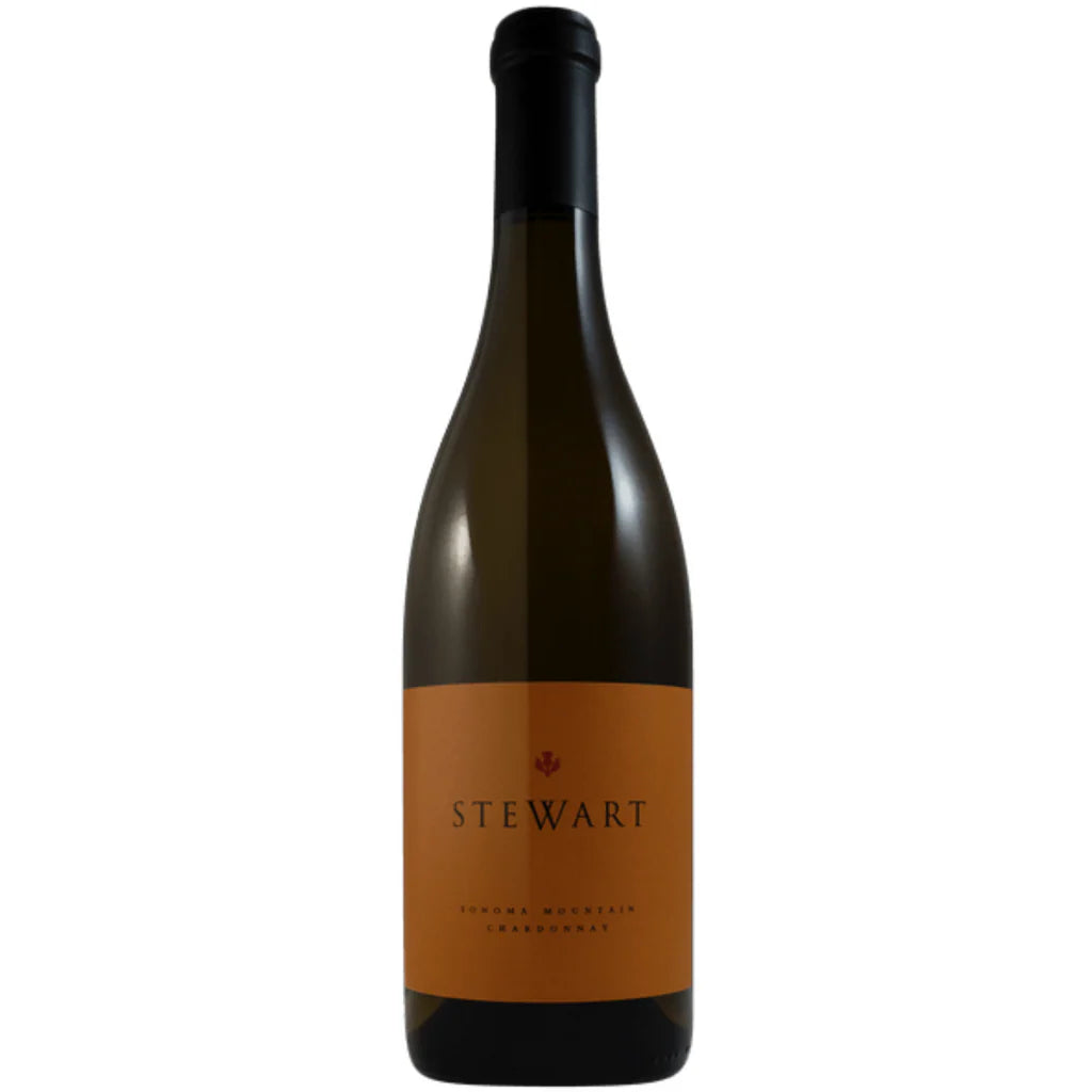 Bottle of Stewart Cellars Sonoma Mountain Chardonnay 2022, Sonoma County California white wine, 750ml