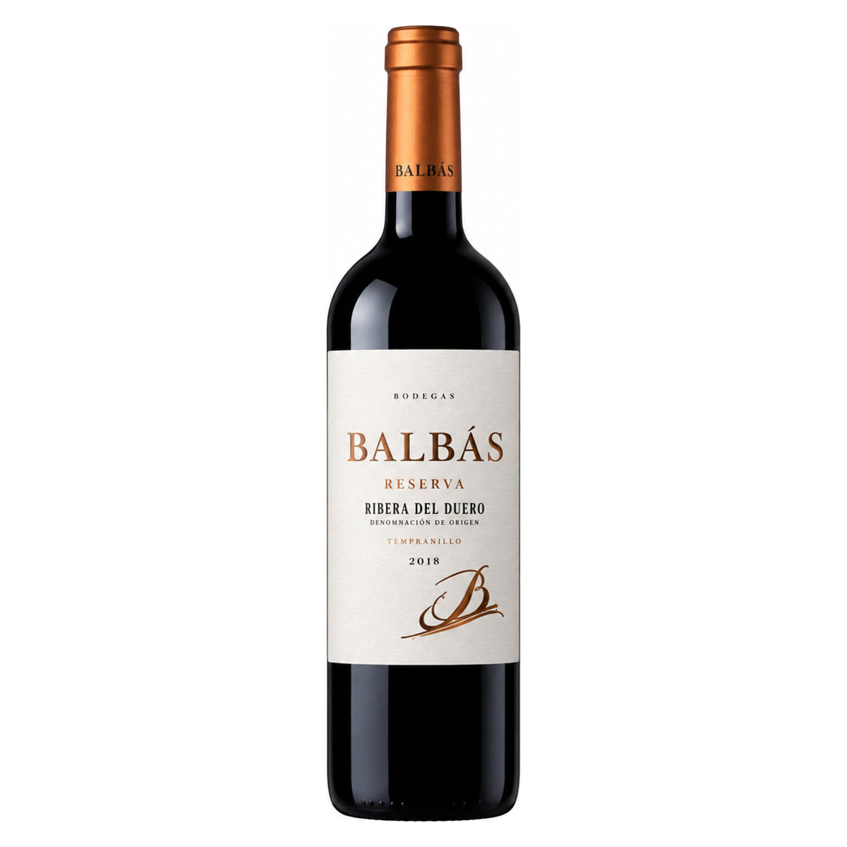 Bodegas Balbás – Reserva Tempranillo 2018 – Ribera del Duero Spain