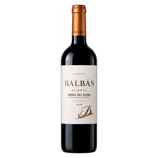 Bodegas Balbás – Reserva Tempranillo 2018 – Ribera del Duero Spain