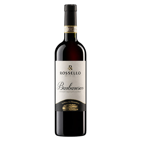 Rossello – Barbaresco 2020 – Piedmont Italy — representative bottle, vintage not shown