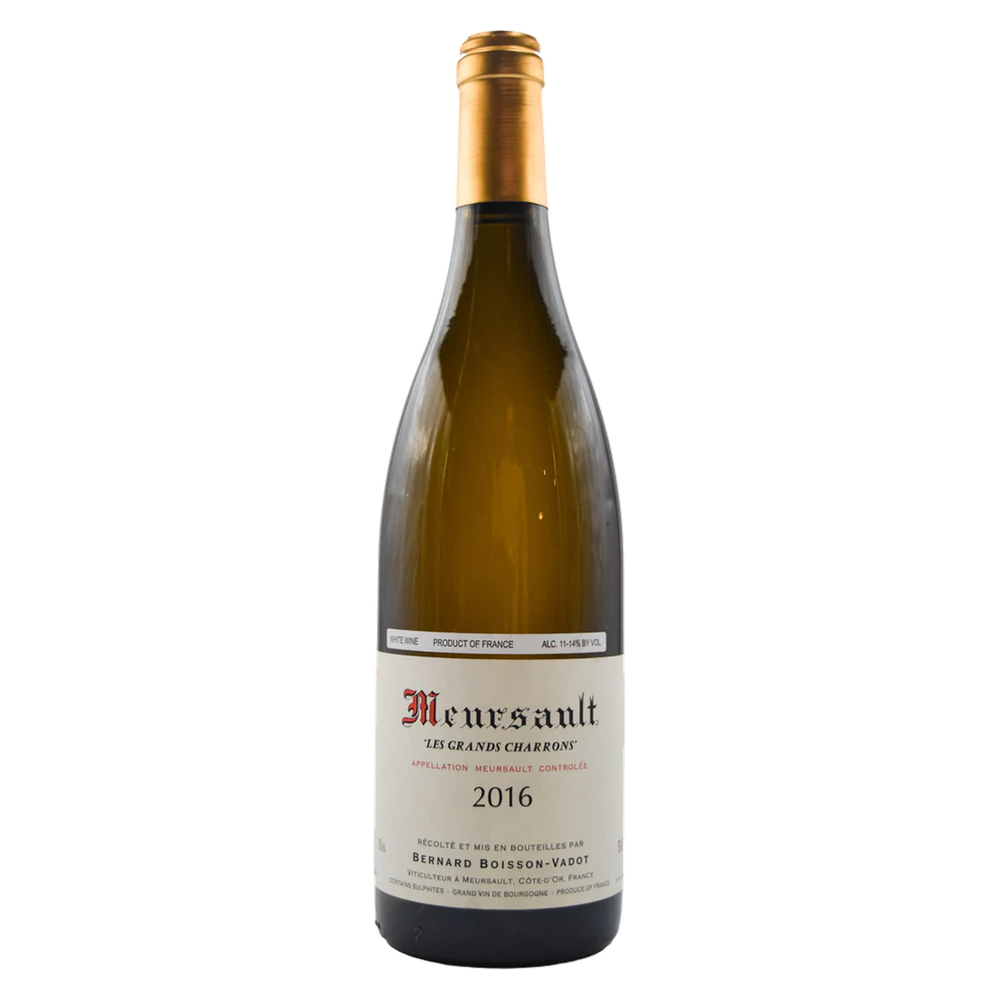 Bernard Boisson-Vadot – Meursault Les Grands Charrons 2016 – Burgundy France