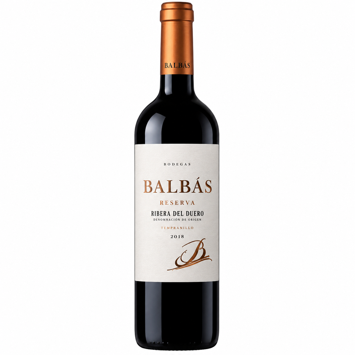 Bodegas Balbás – Reserva Tempranillo 2018 – Ribera del Duero Spain